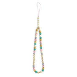 Guess Phone Strap GUSTFLWP Heishi Beads / pink