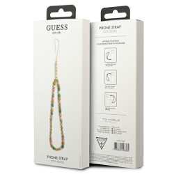 Guess Phone Strap GUSTFLWP Heishi Beads / pink