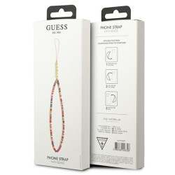 Guess Phone Strap GUSTGMPP multicolor pink Heishi Beads