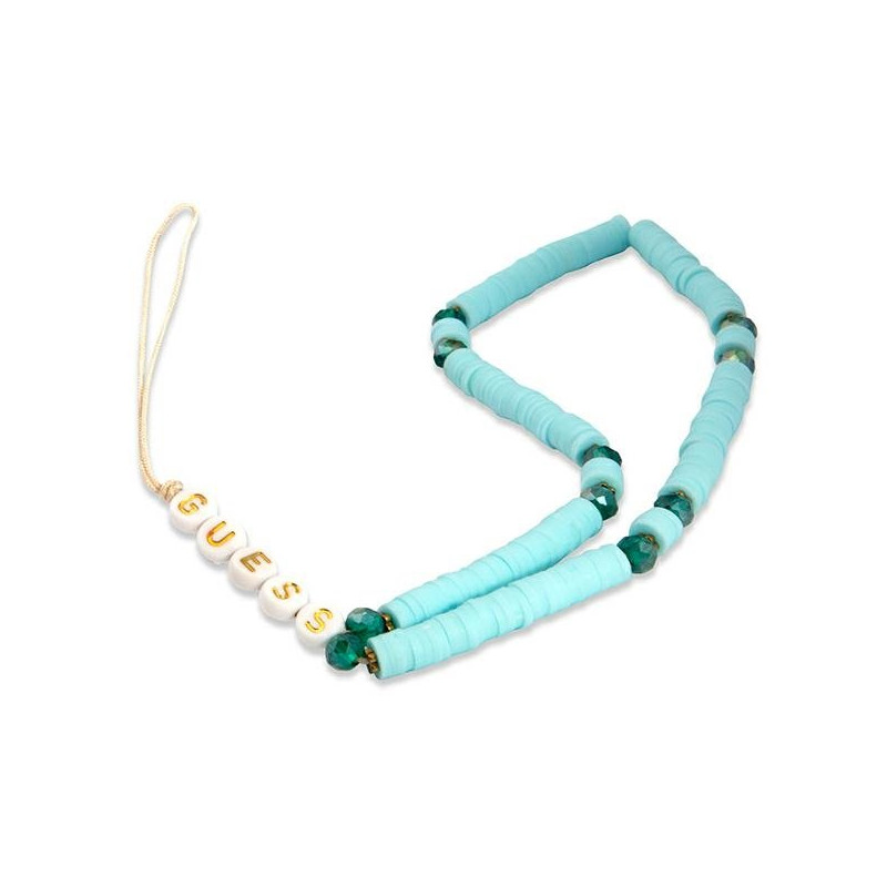 Guess Phone Strap GUSTPEARP Heishi Beads / blue