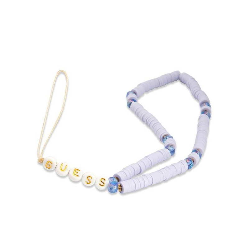 Guess Phone Strap GUSTPEARU Heishi Beads / lilac