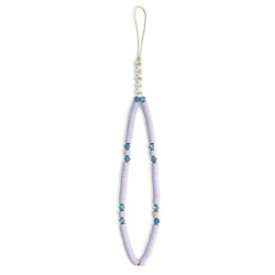 Guess Phone Strap GUSTPEARU Heishi Beads / lilac
