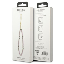 Guess Phone Strap GUSTPEARU Heishi Beads / lilac