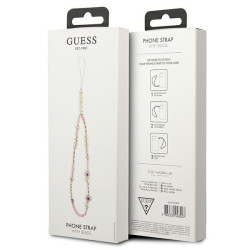 Guess Phone Strap GUSTSHPP Beads Shell / pink