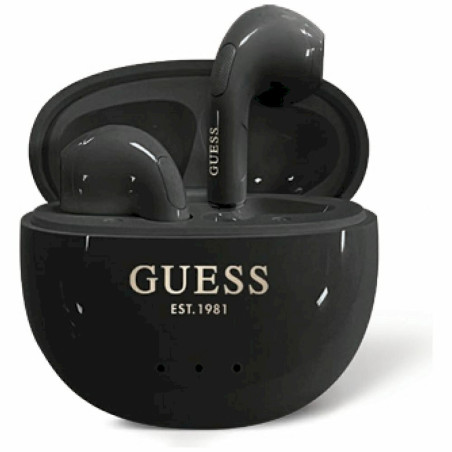 Guess Glossy Effect Egg Shape Printed Classic Logo TWS headphones