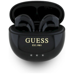 Guess Glossy Effect Egg Shape Printed Classic Logo TWS headphones