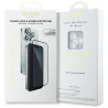 Guess BP Rhinestone 2-in-1 screen and camera lens glass for iPhone 16 Pro Max / silver