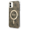 Guess Set GUBPN61H4EACSW Case+ Charger for iPhone 11 6,1" brown hard case 4G Print MagSafe