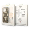 Guess Set GUBPP13LH4EACSW Case+ Charger Hard Case 4G Print MagSafe for iPhone 13 Pro / brown