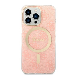 Guess Set GUBPP13XH4EACSP Case+ Charger for iPhone 13 Pro Max / pink