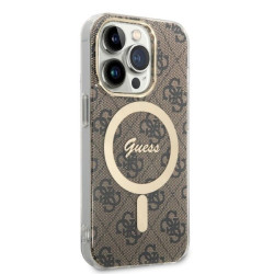 Guess Set GUBPP14LH4EACSW Case+ Charger for iPhone 14 Pro 6,1" / brown