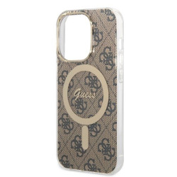 Guess Set GUBPP14LH4EACSW Case+ Charger for iPhone 14 Pro 6,1" / brown