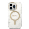 Guess Set GUBPP14LHMEACSH Case+Charger for iPhone 14 Pro 6,1" / white