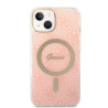 Guess Set GUBPP14MH4EACSP Case+ Charger for iPhone 14 Plus / 15 Plus 6.7" / pink