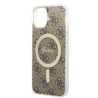 Guess Set GUBPP14MH4EACSW Case+ Charger for iPhone 14 Plus / 15 Plus 6.7" / brown