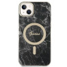 Guess Set GUBPP14MHMEACSK Case+Charger iPhone 14 Plus / 15 Plus 6.7" / black hard case Marbl