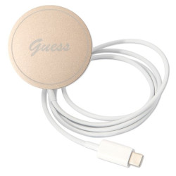 Guess Set GUBPP14MHMEACSK Case+Charger iPhone 14 Plus / 15 Plus 6.7" / black hard case Marbl