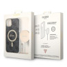Guess Set GUBPP14SH4EACSK Case+ Charger for iPhone 14 / 15 / 13 6,1" black hard case 4G Print M