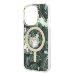 Guess Set GUBPP14XHJEACSA Case+Charger for iPhone 14 Pro Max 6,7" / green