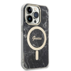 Guess Set GUBPP14XHMEACSK Case+ Charger for iPhone 14 Pro Max 6,7" / black