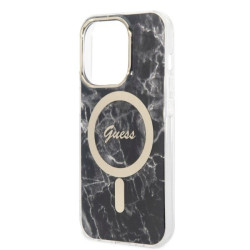 Guess Set GUBPP14XHMEACSK Case+ Charger for iPhone 14 Pro Max 6,7" / black