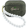 Case Guess Glitter Pearl Strap for AirPods Pro 3 / khaki