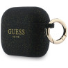Guess Silicone Glitter Ring Case for AirPods Pro 3 / black