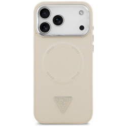 Guess Triangle Logo MagSafe Case for iPhone 17 Pro / beige