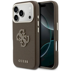 Guess FW Resin Logo Case for iPhone 17 Pro / brown