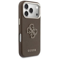 Guess FW Resin Logo Case for iPhone 17 Pro / brown