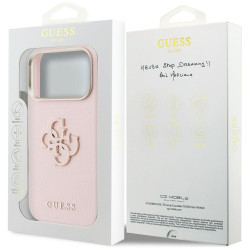 Case Guess FW Resin Logo for iPhone 17 Pro / pink