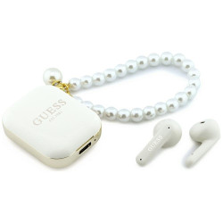 Guess Pearl Strap Earphones TWS / white