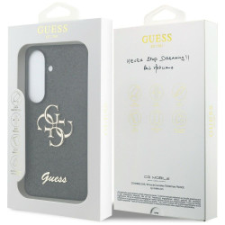 Guess Fixed Glitter Big 4G Metal Logo for Samsung Galaxy S26 / black