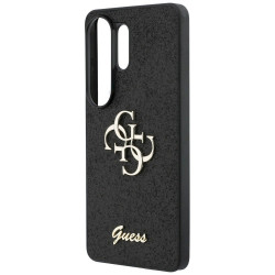 Case Guess Fixed Glitter Big 4G Metal Logo for Samsung Galaxy S26 Ultra / black