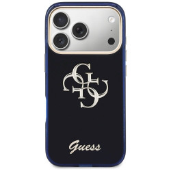 Case Guess IML 4G Script Metal for iPhone 17 Pro / blue