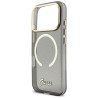 Guess IML Glitters Script Strap MagSafe Case for iPhone 17 Pro / black
