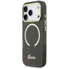 Case Guess IML Script Metal MagSafe for iPhone 17 Pro Max / black