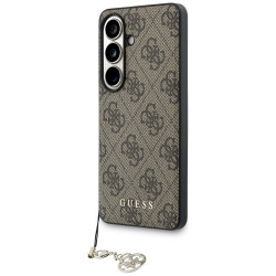 Guess 4G Classic Logo Charm MagSafe Case for Samsung Galaxy S26 / brown