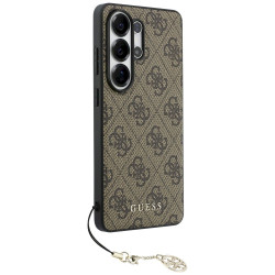 Guess 4G Classic Logo Charm MagSafe Case for Samsung Galaxy S26 Ultra / brown