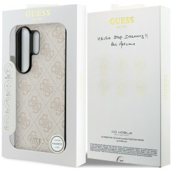 Case Guess 4G Classic Logo Charm MagSafe for Samsung Galaxy S26 Ultra / pink