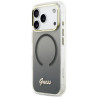 Guess IML Gradient Script Metal MagSafe Case for iPhone 17 Pro Max / black