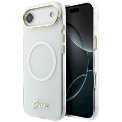 Case Guess IML Gradient Script Metal MagSafe for iPhone 17 Air / white