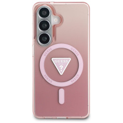Case Guess IML Gradient Triangle MagSafe for Samsung Galaxy S26 / pink