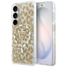Case Guess IML Leopard Print Triangle MagSafe for Samsung Galaxy S26 / brown