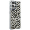 Guess IML Leopard Print Triangle MagSafe Case for Samsung Galaxy S26 Ultra / black
