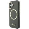 Case Guess IML Script Metal MagSafe for iPhone 17 / black