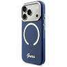 Case Guess IML Script Metal MagSafe for iPhone 17 Pro Max / blue