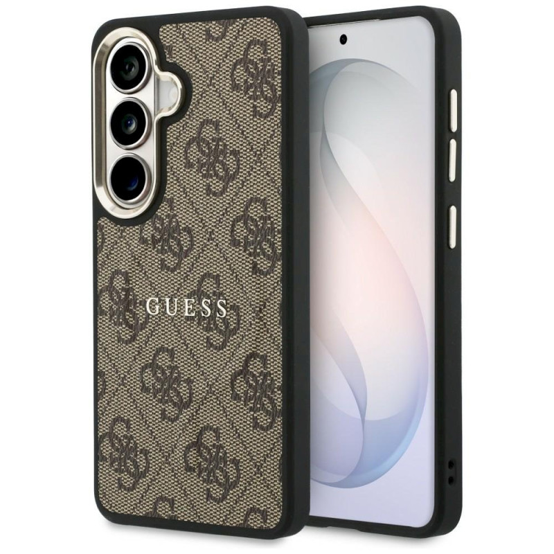 Guess 4G Embossed Ring MagSafe Case for Samsung Galaxy S26 Plus / brown