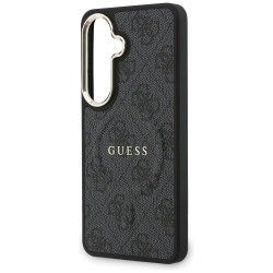 Guess 4G Embossed Ring MagSafe Case for Samsung Galaxy S26 Plus / black