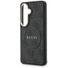 Guess 4G Embossed Ring MagSafe Case for Samsung Galaxy S26 Plus / black